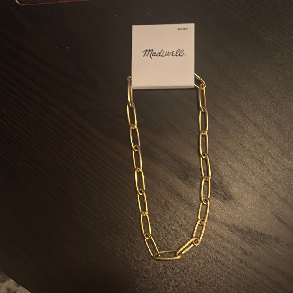 Madewell Chunky Gold Link Necklace